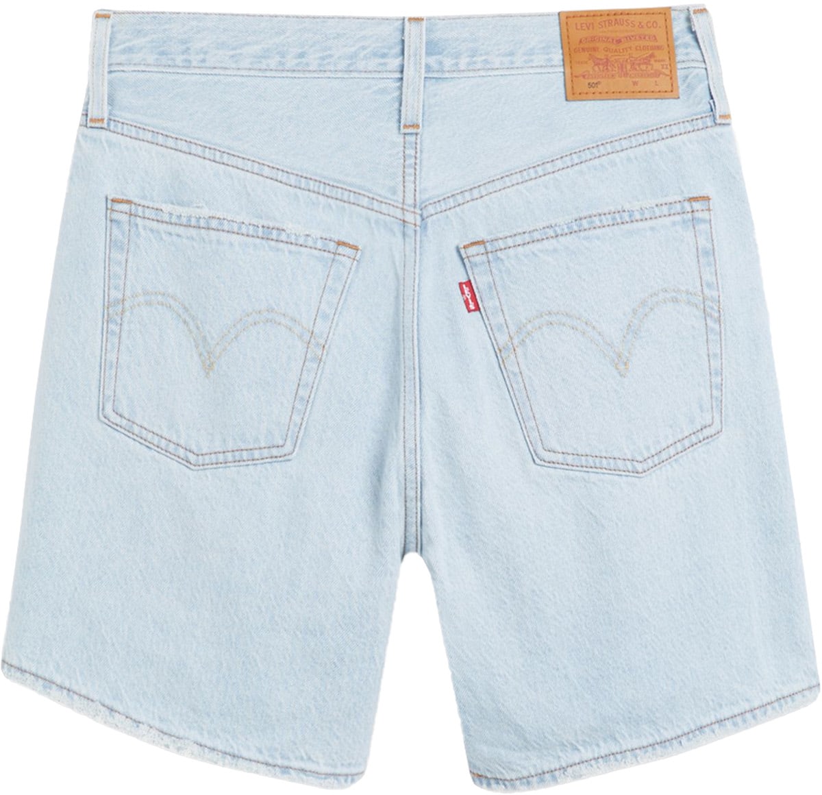 Levis: Blue 501 Original Mid-Thigh Shorts - 2