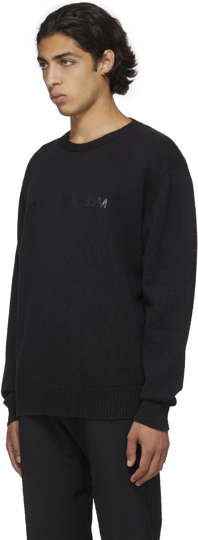 1017 ALYX 9SM: Noir Pull Treated Logo Noir - 2