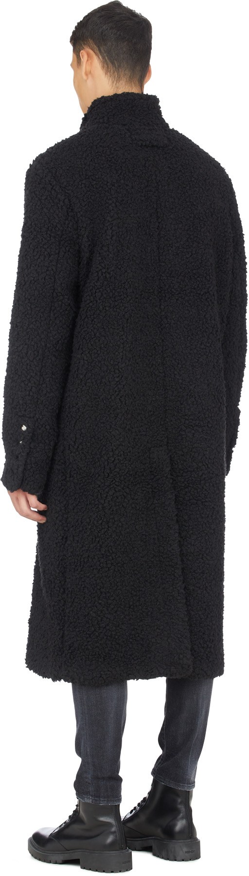 1017 ALYX 9SM: Noir Manteau Polar Noir - 3