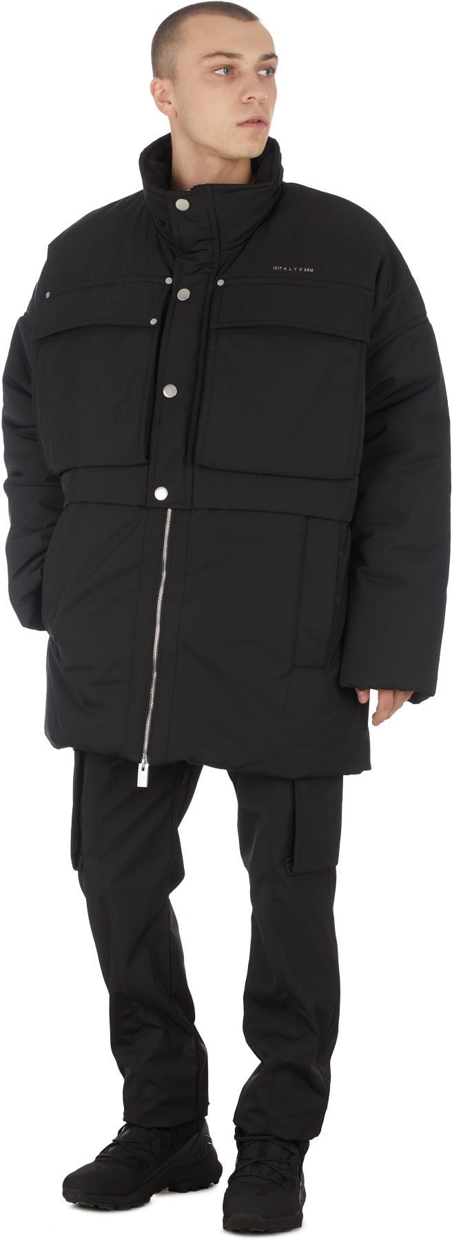 1017 ALYX 9SM: Noir Parka Pitch Technical Noir - 4