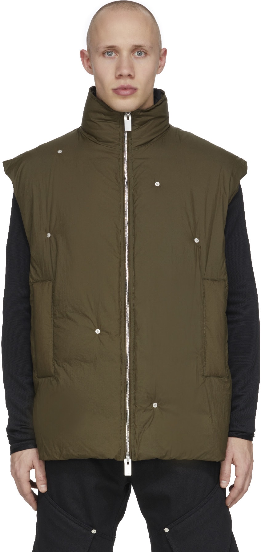 1017 ALYX 9SM: Vert Gilet Panel Constellation Vert - 1