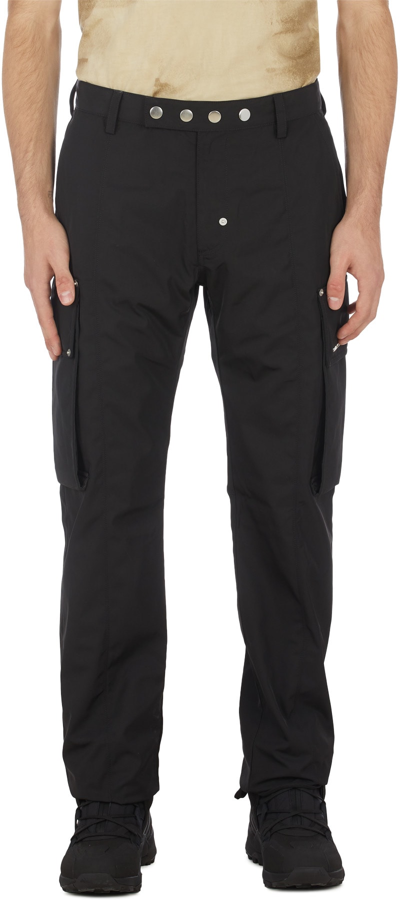 1017 ALYX 9SM: Black Nylon Cargo Pants - 1