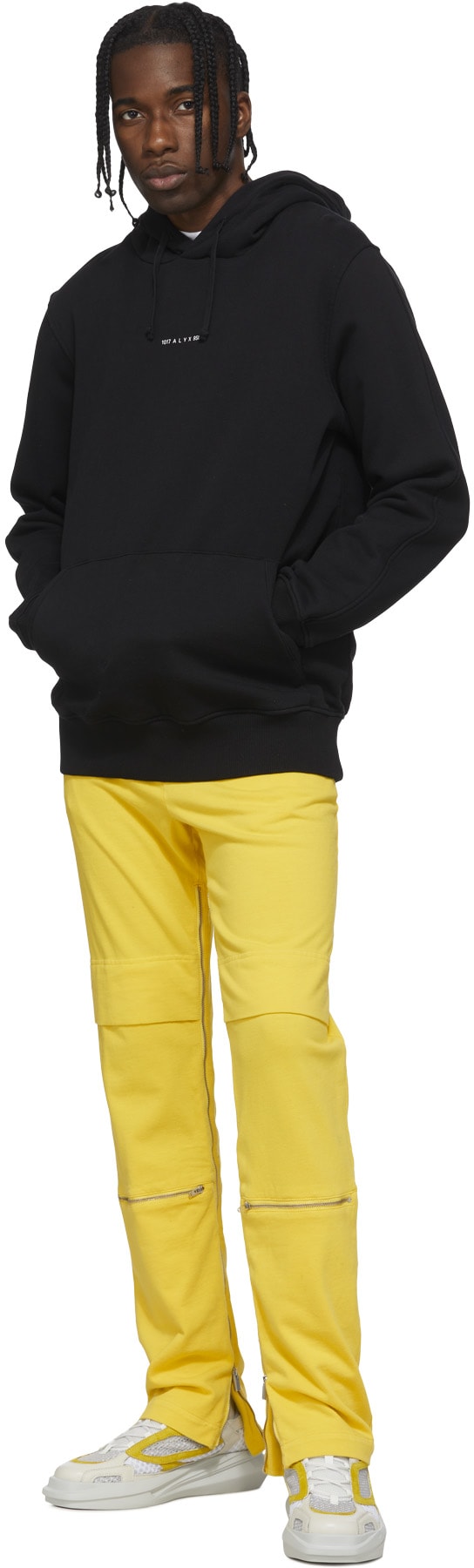 1017 ALYX 9SM: Jaune Pantalon de Survêtement Technical Operate Jaune - 4