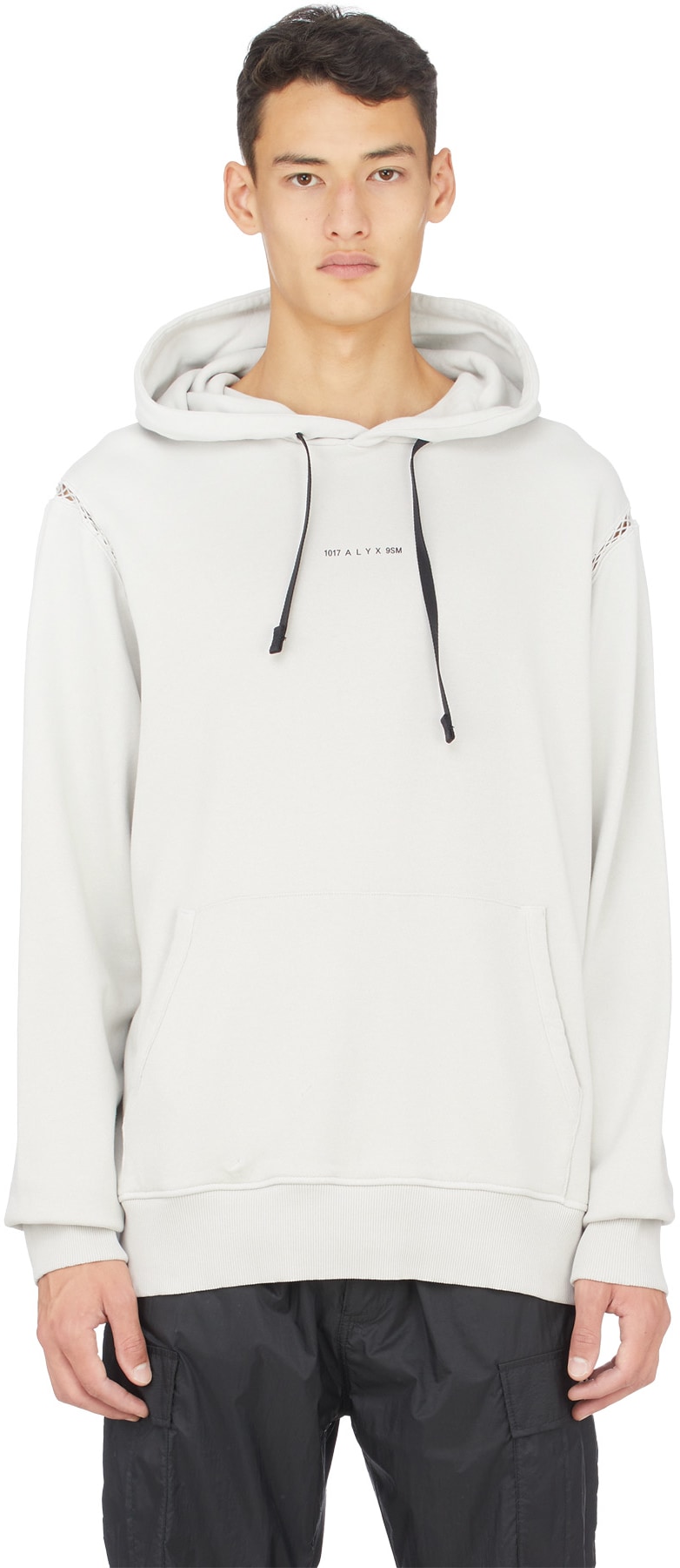 1017 ALYX 9SM: Neutrals Insert Logo Print Hoodie - 1