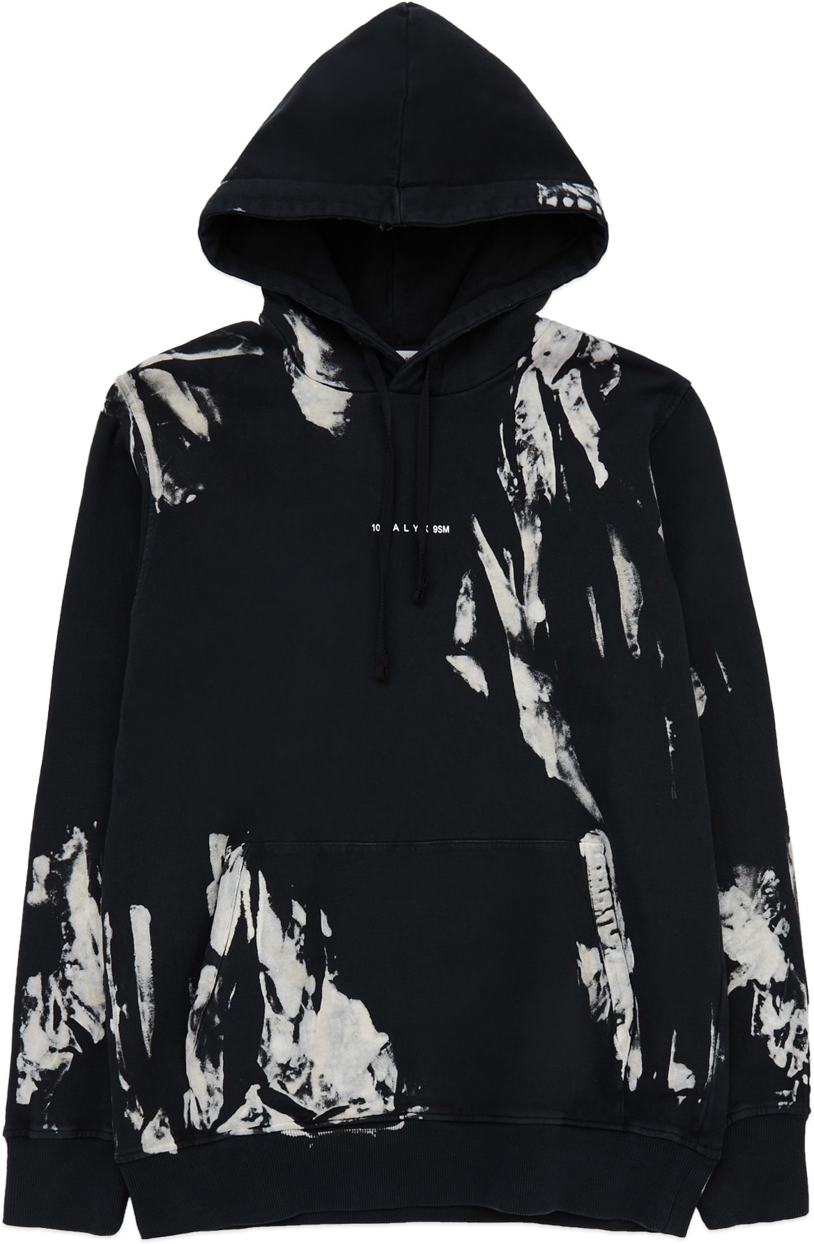 1017 ALYX 9SM: Black Treated Logo Hoodie - 1