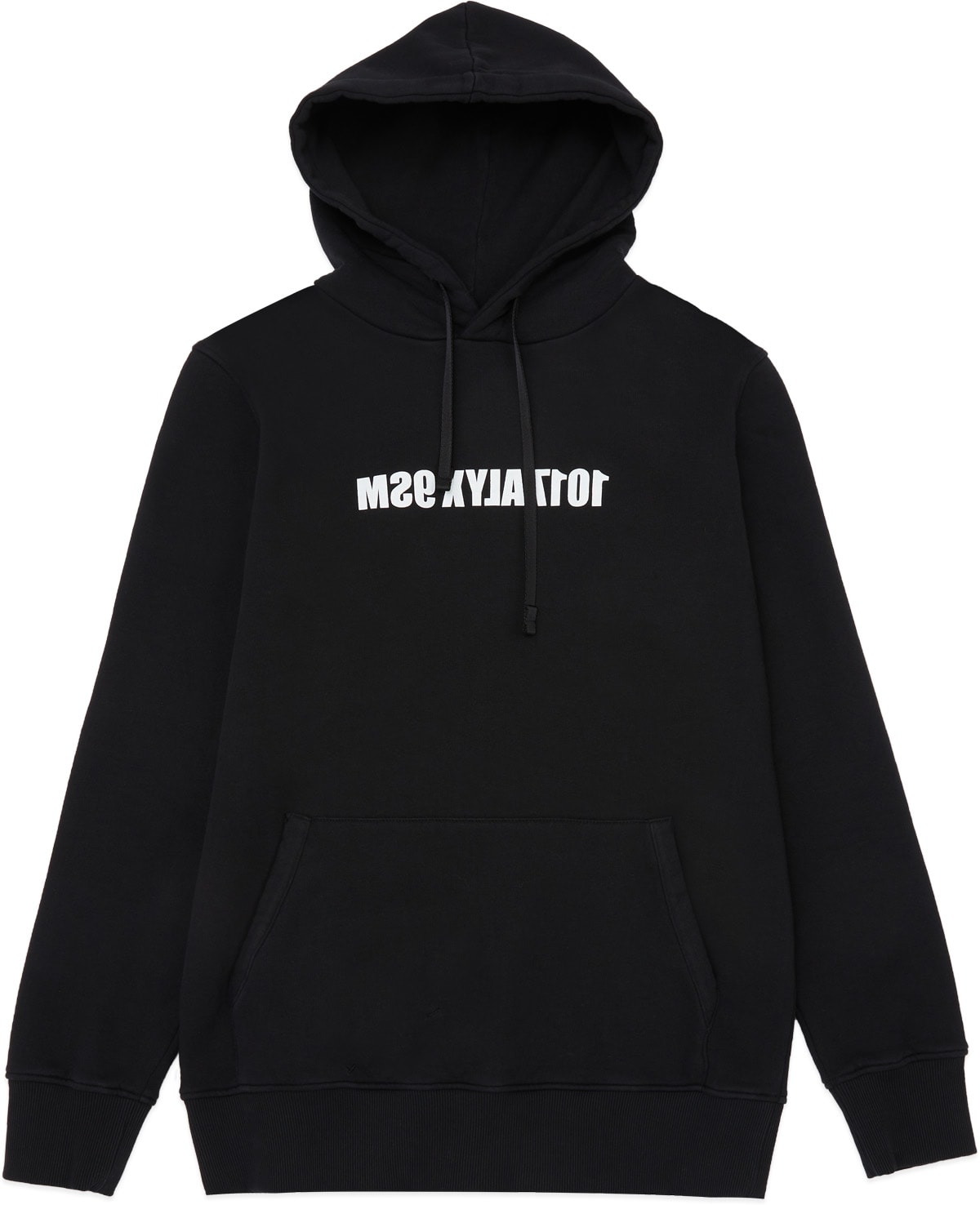 1017 ALYX 9SM: Noir Veste à Capuche Mirror Logo Graphic Noir - 1