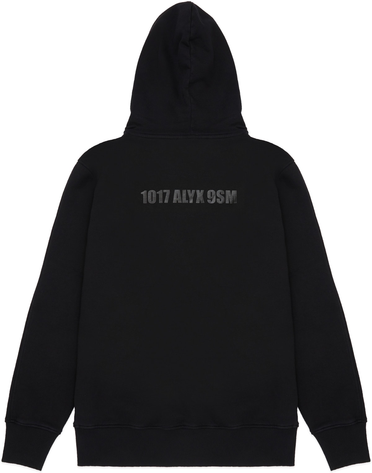 1017 ALYX 9SM: Noir Veste à Capuche Mirror Logo Graphic Noir - 2