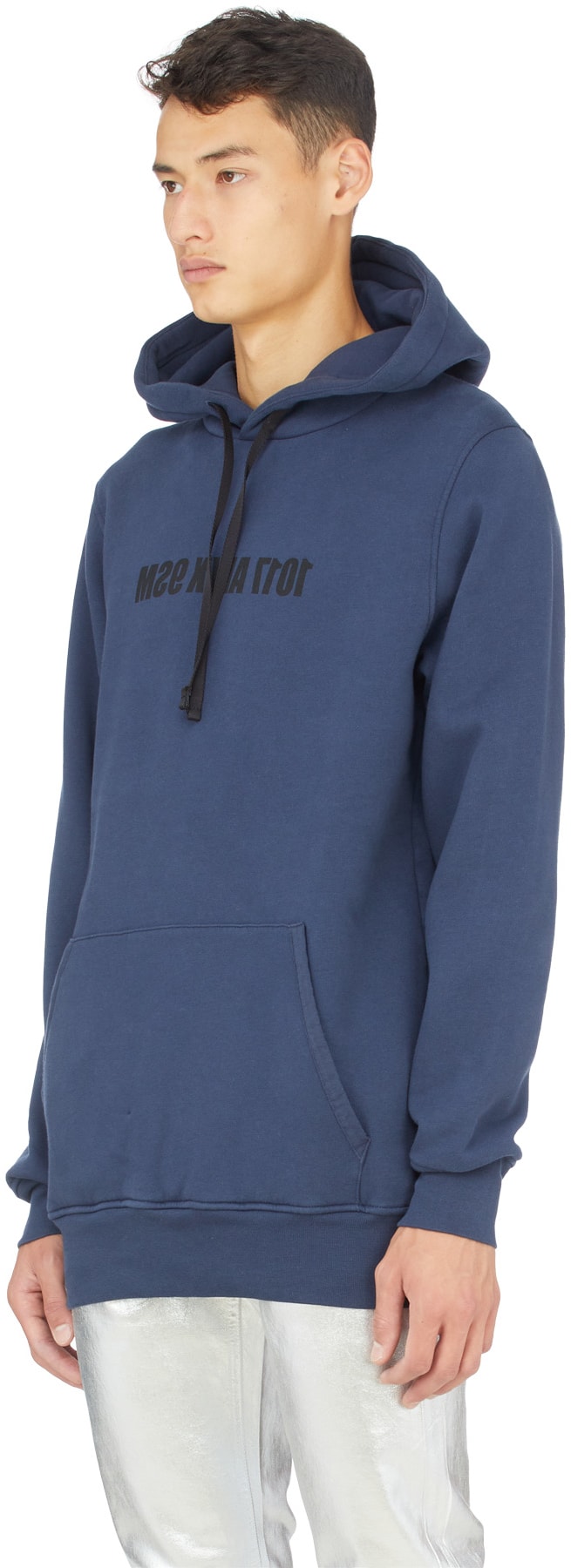 1017 ALYX 9SM: Blue Mirrored Logo Hoodie - 2