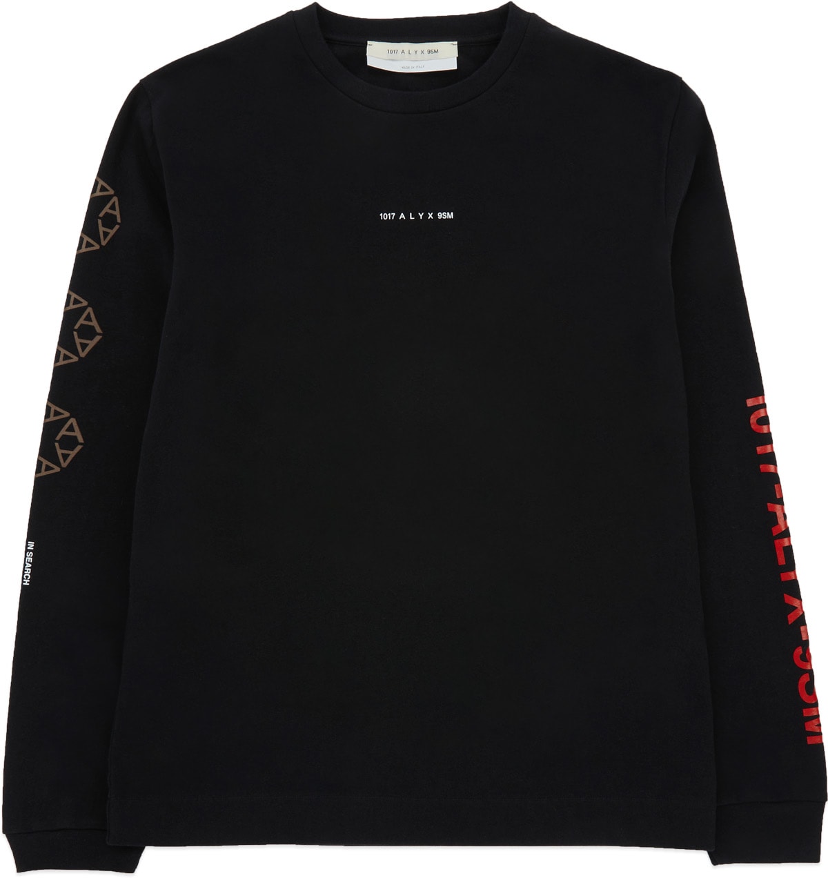 1017 ALYX 9SM: Black Sphere Logo Long Sleeve T-Shirt - 1