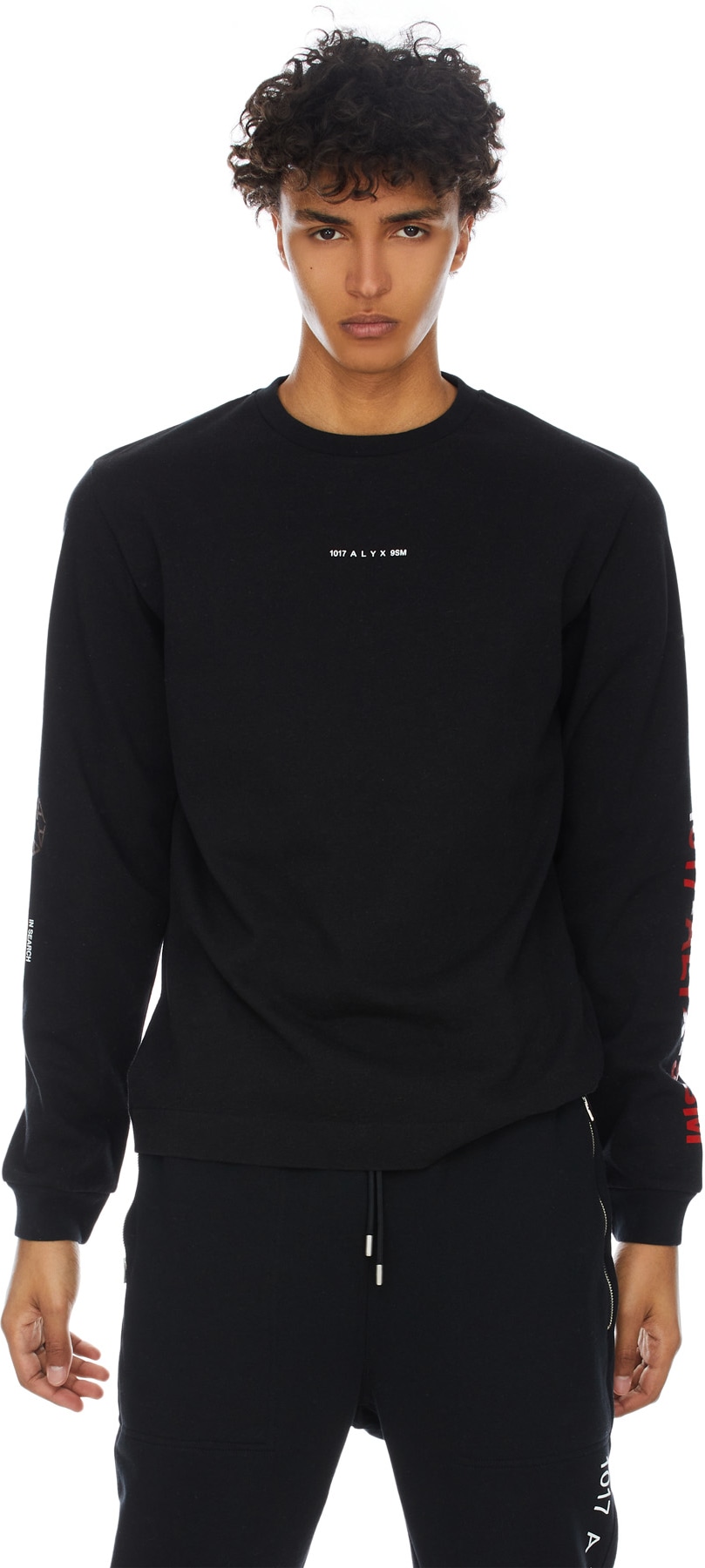 1017 ALYX 9SM: Black Sphere Logo Long Sleeve T-Shirt - 3