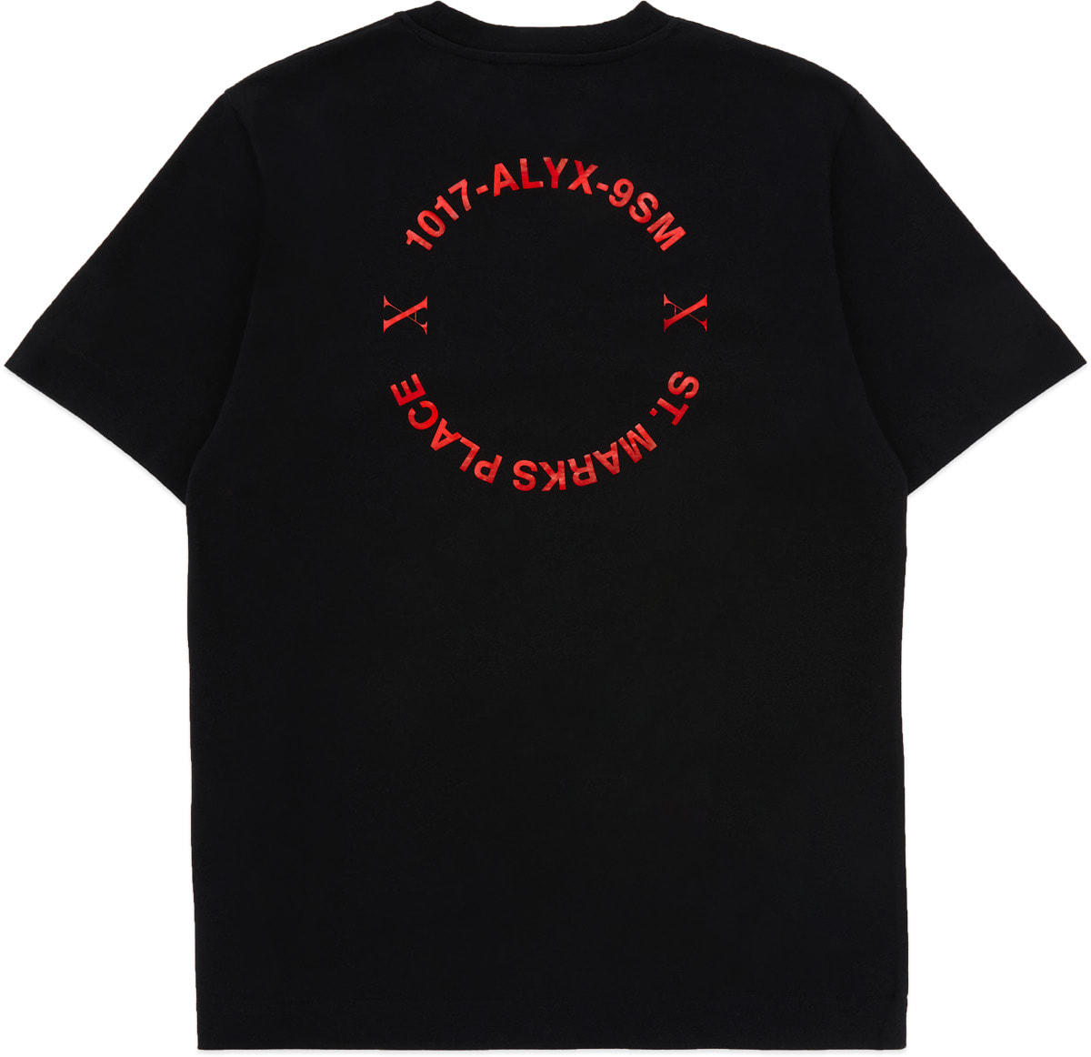 1017 ALYX 9SM: Black Address Logo T-Shirt - 2