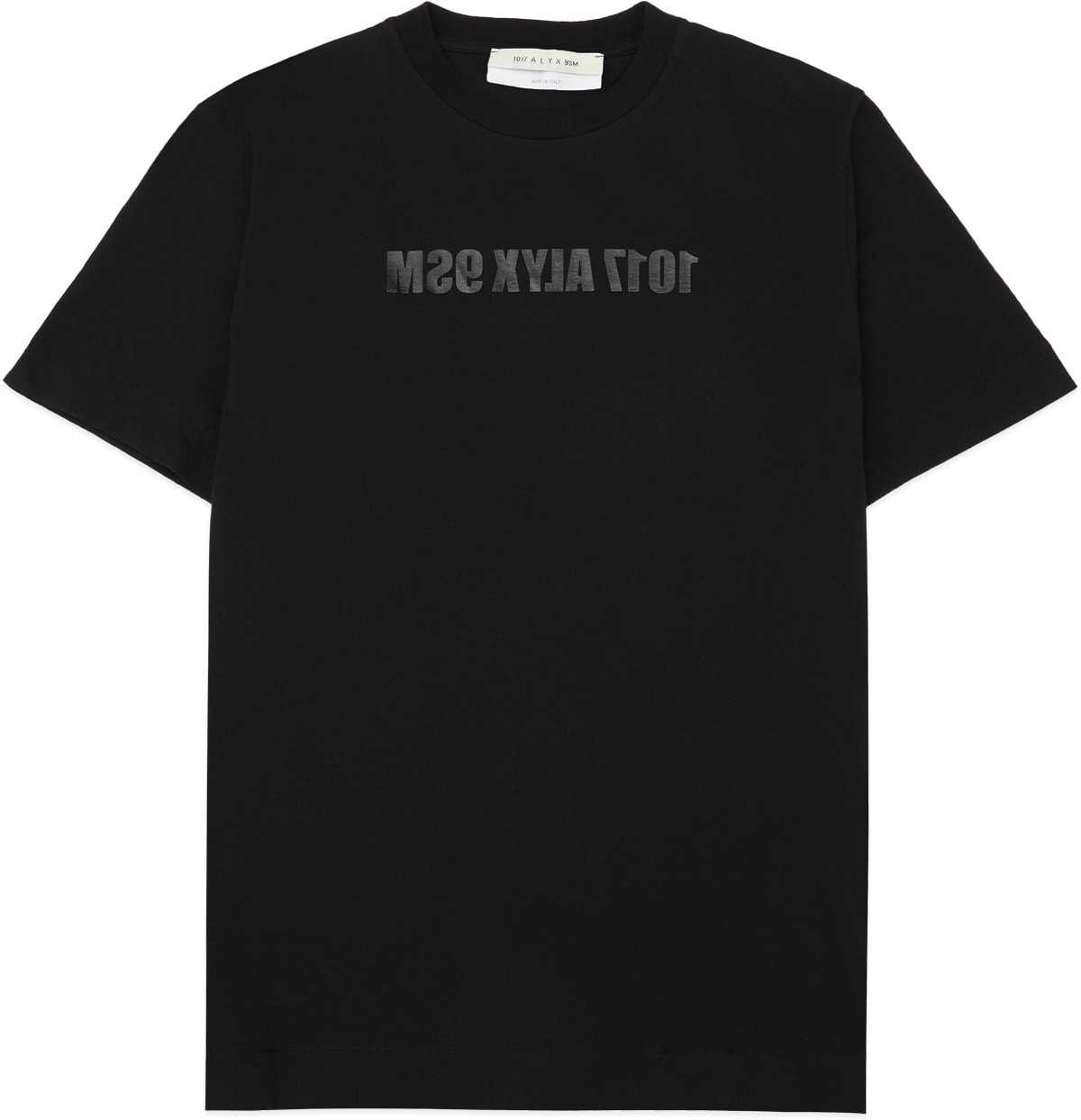 1017 ALYX 9SM: Black Mirrored Logo T-Shirt - 1