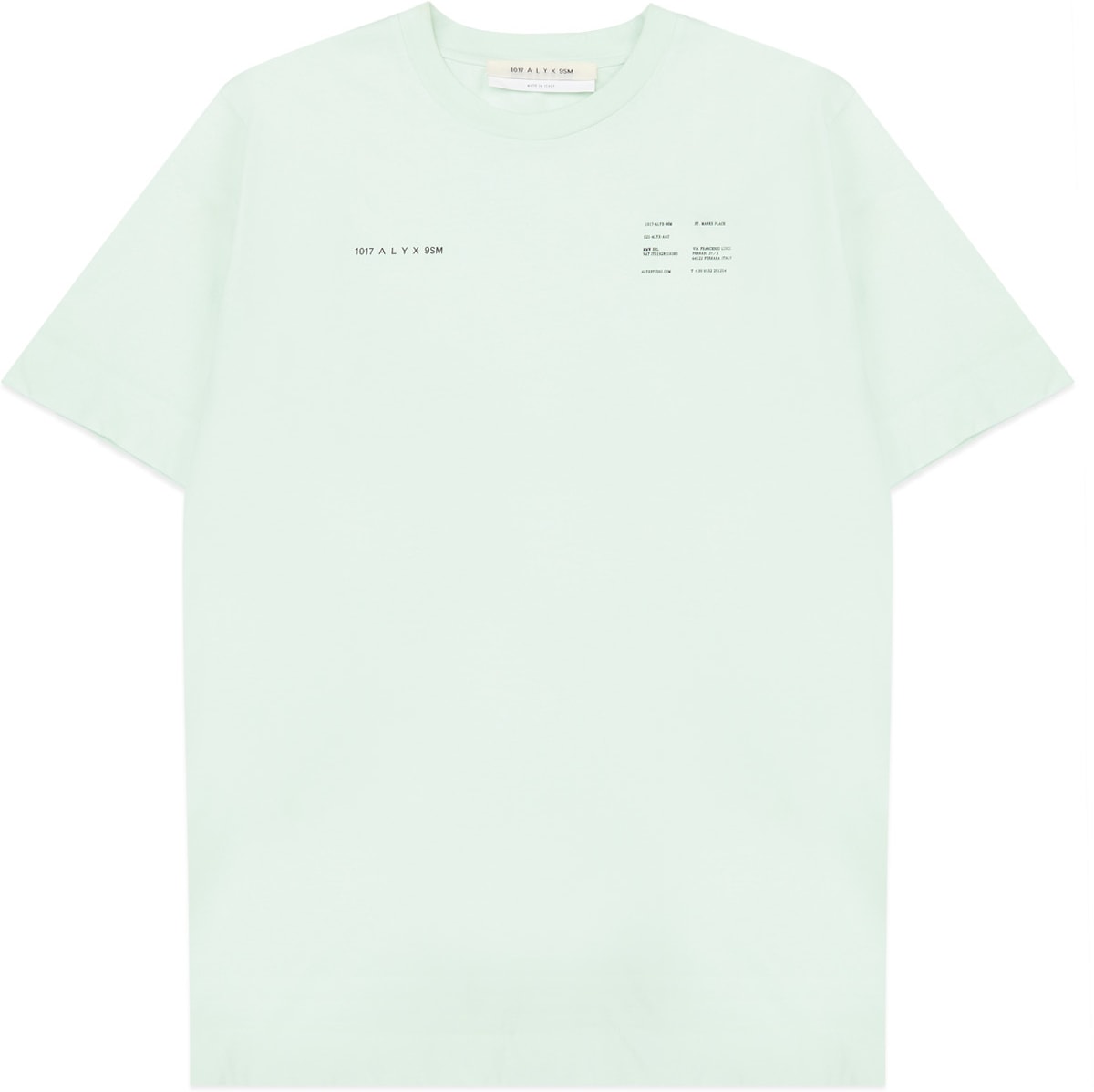 1017 ALYX 9SM: Green Insert Double Logo T-Shirt - 1