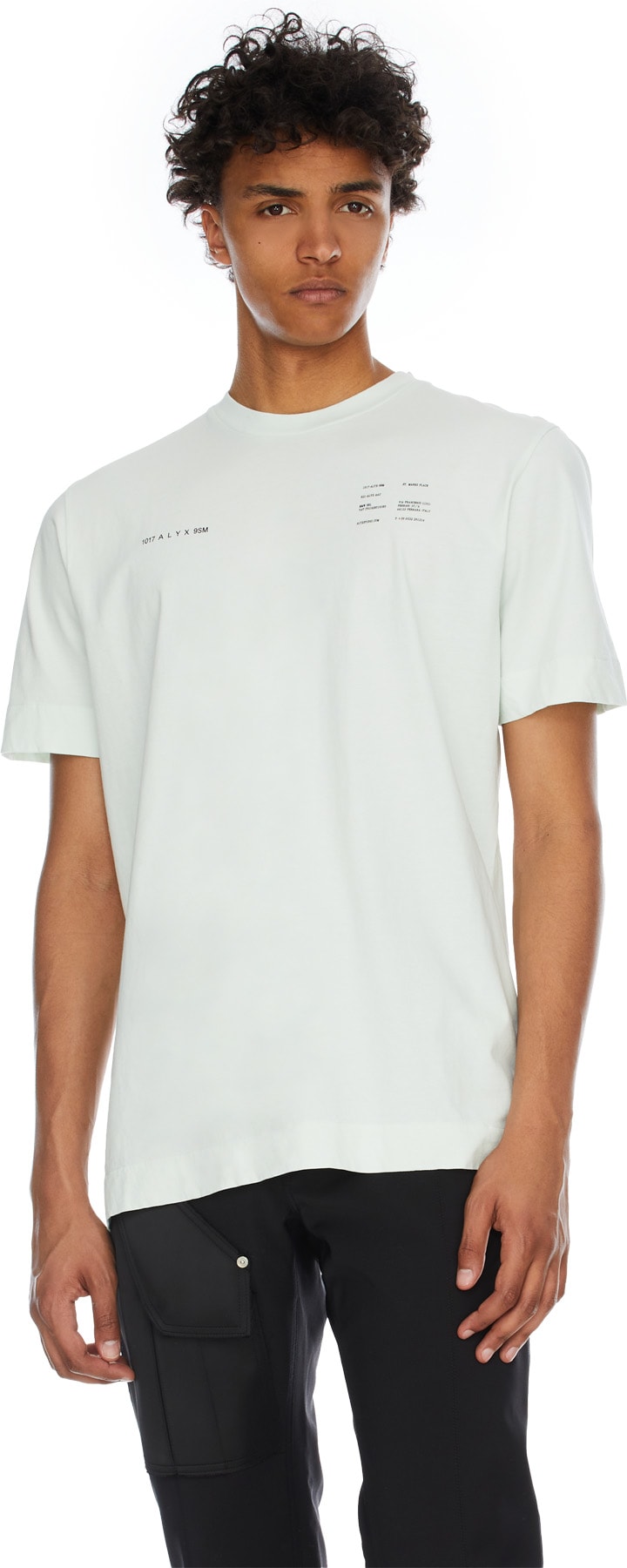 1017 ALYX 9SM: Green Insert Double Logo T-Shirt - 3