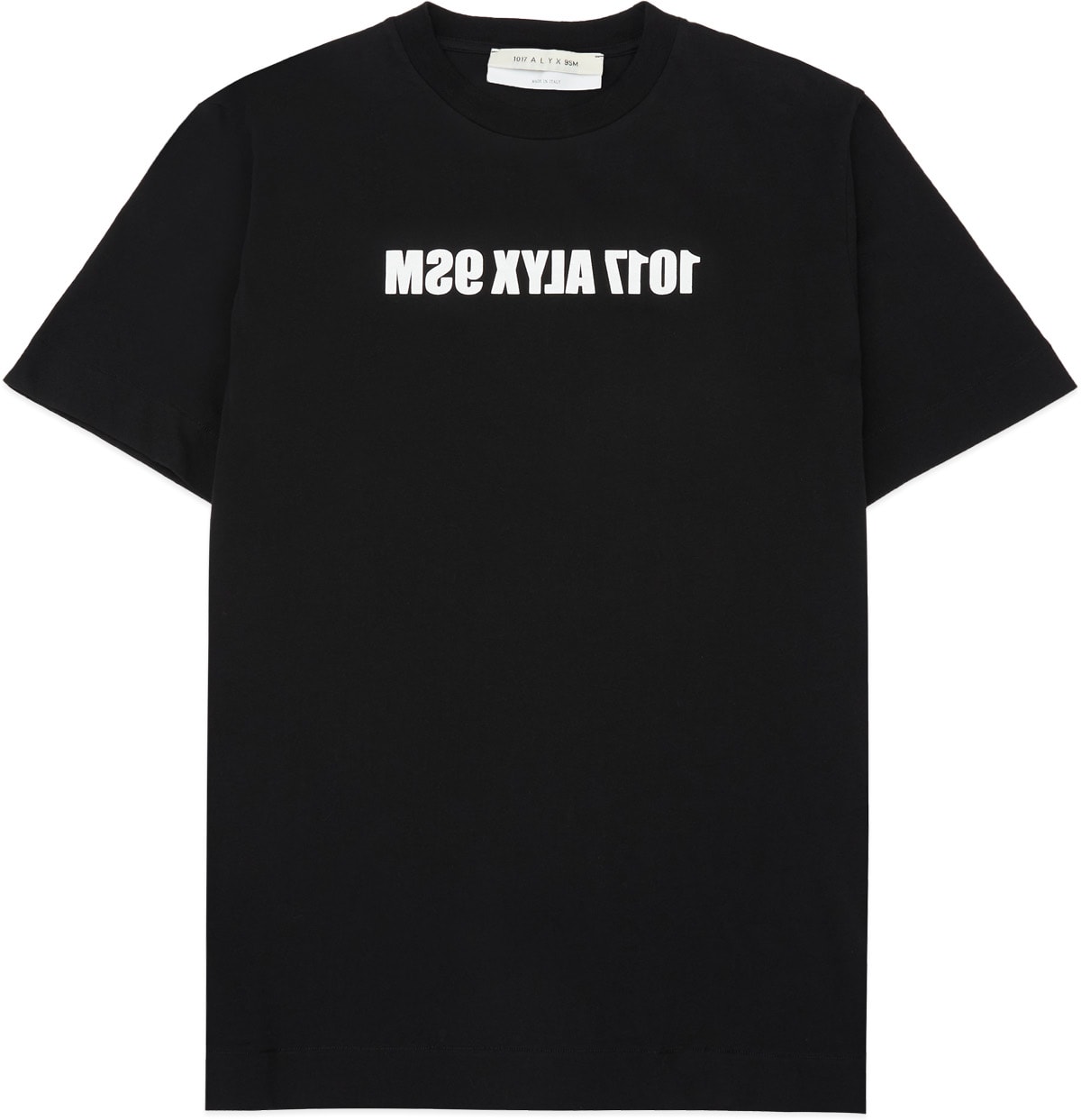 1017 ALYX 9SM: Black Mirrored Logo T-Shirt - 1