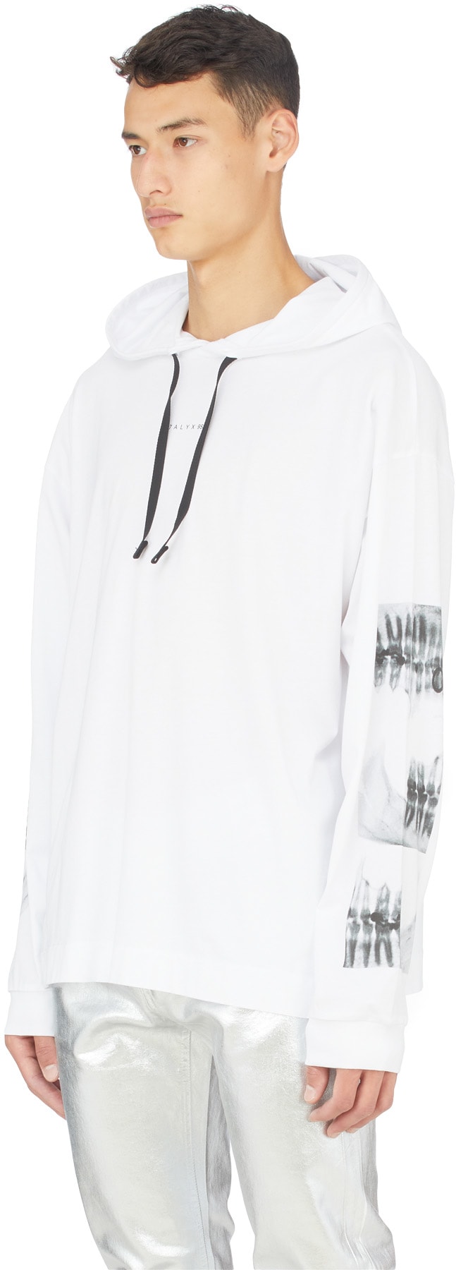 1017 ALYX 9SM: White Triple Print Hooded T-Shirt - 2