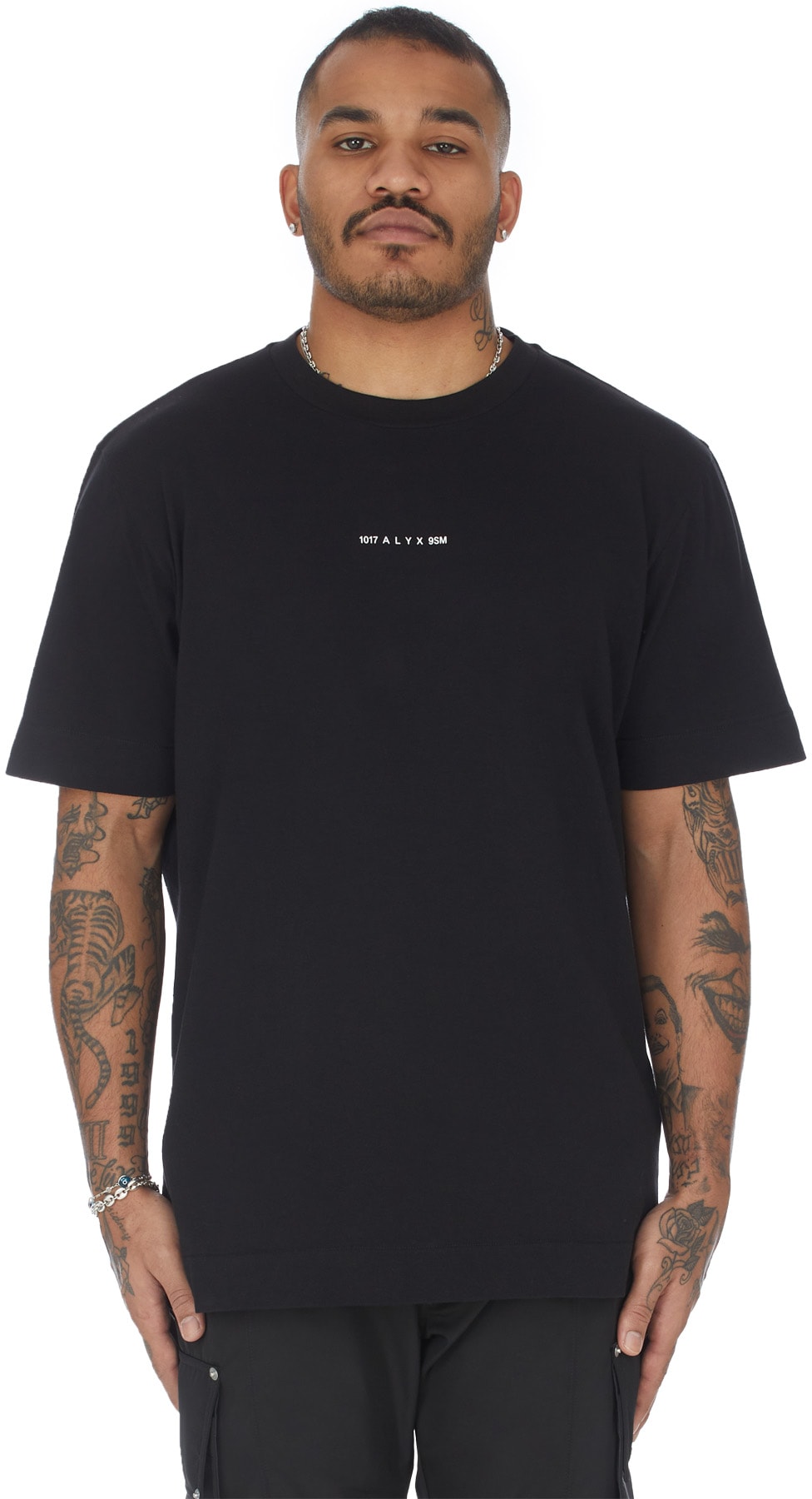 1017 ALYX 9SM: Black Graphic T-Shirt - 1