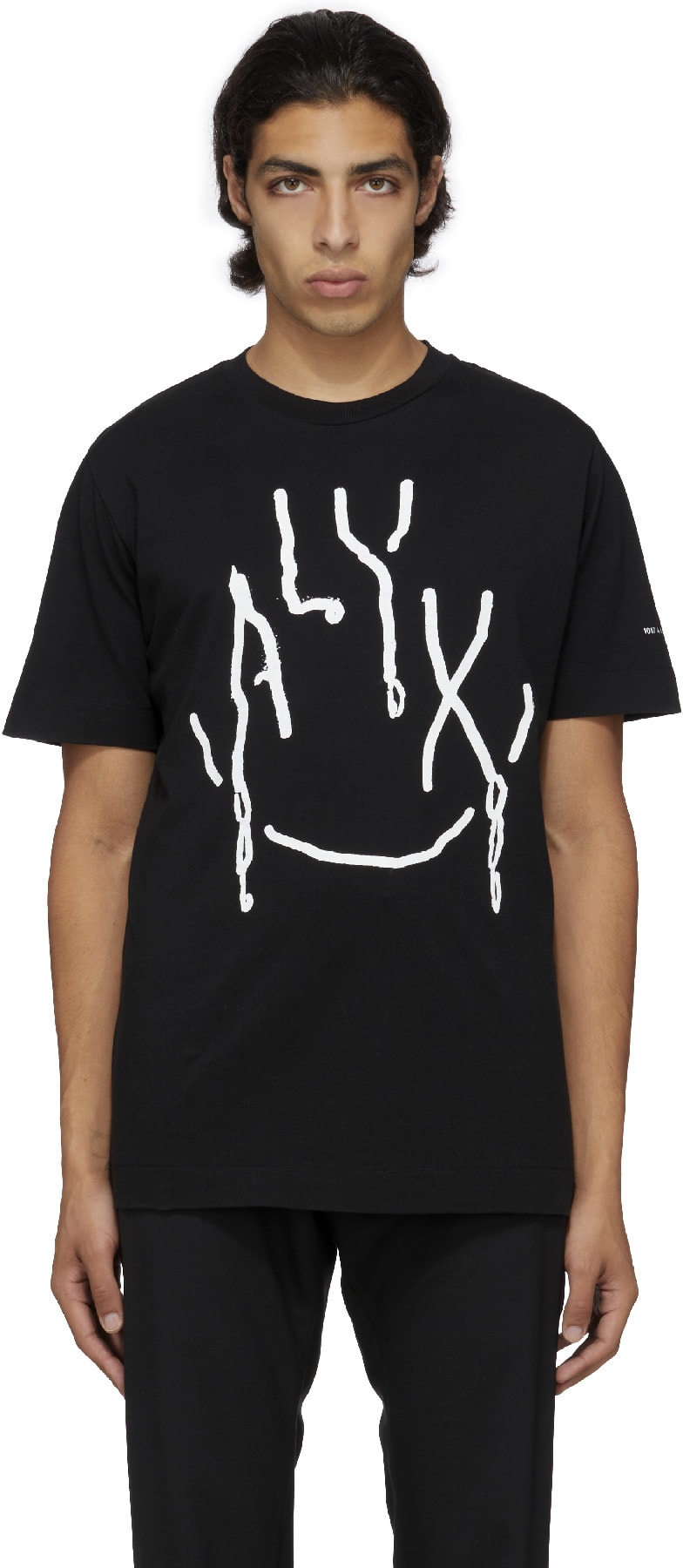 1017 ALYX 9SM: Black Graphic T-Shirt - 1