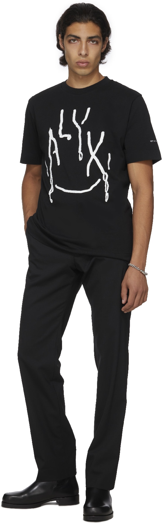 1017 ALYX 9SM: Noir T-Shirt Graphique Noir - 4