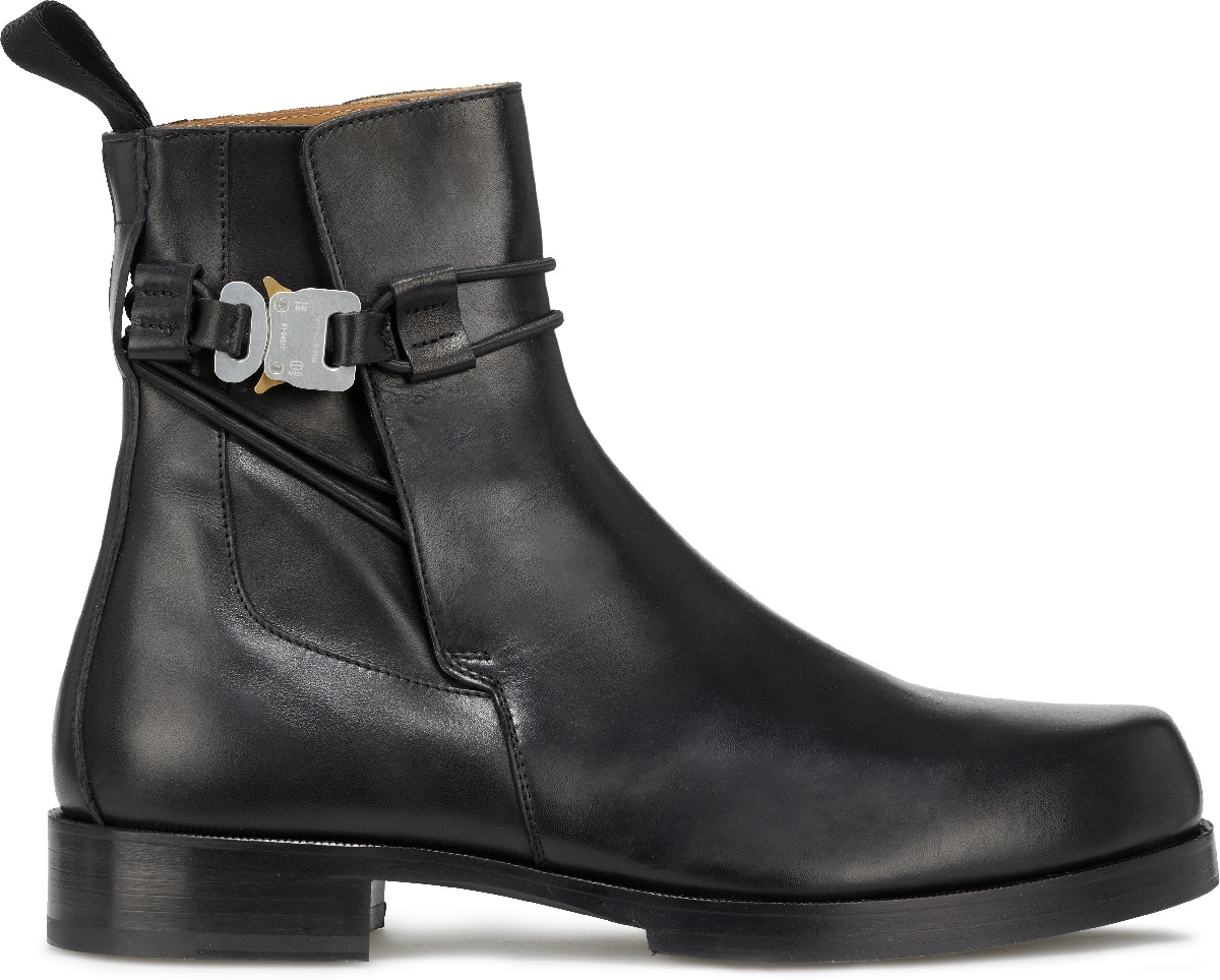 1017 ALYX 9SM: Black Low Buckle Boots - 1