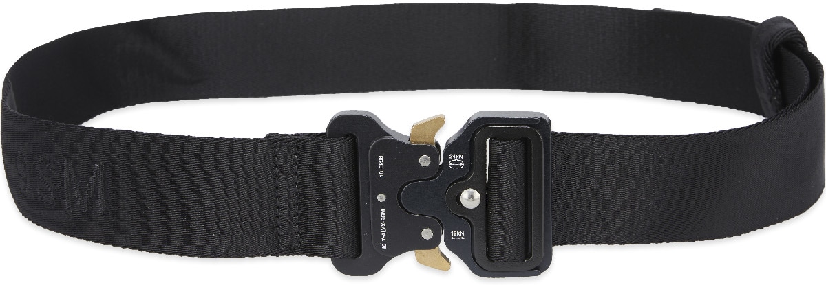 1017 ALYX 9SM: Black Classic Rollercoaster Belt - 1