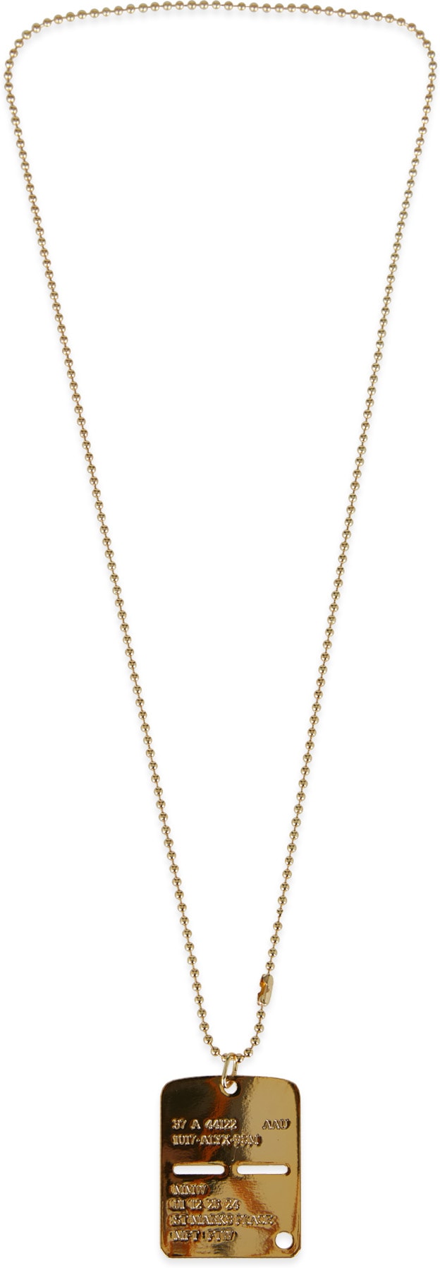 1017 ALYX 9SM: Gold Military Tag - 2
