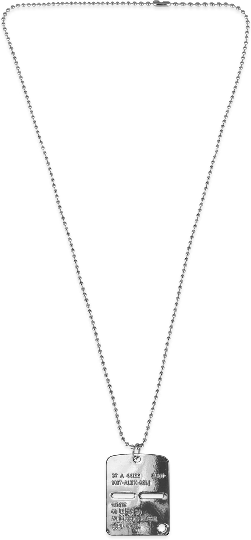 1017 ALYX 9SM: Silver Military Tag - 2