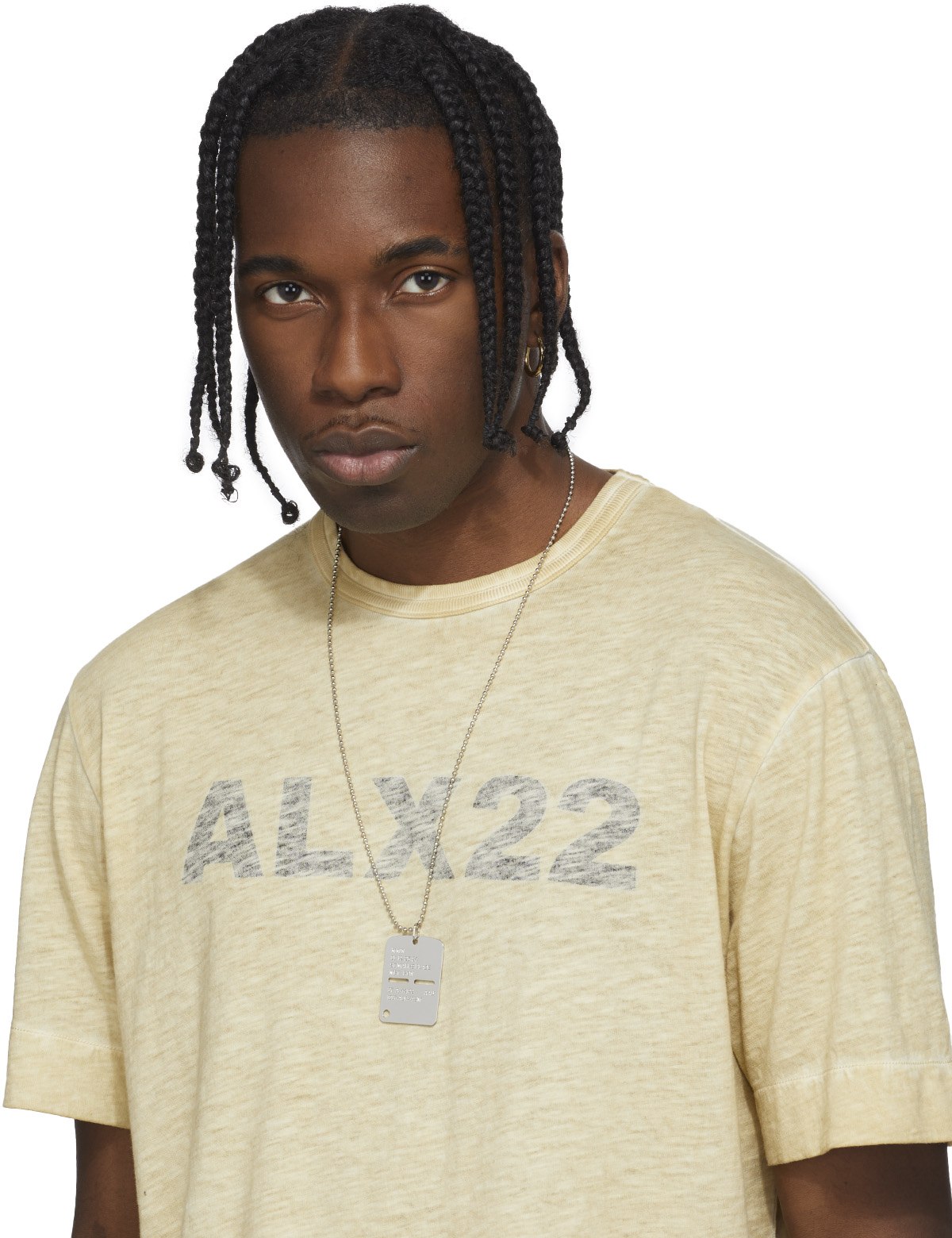 1017 ALYX 9SM: Silver Military Tag - 3