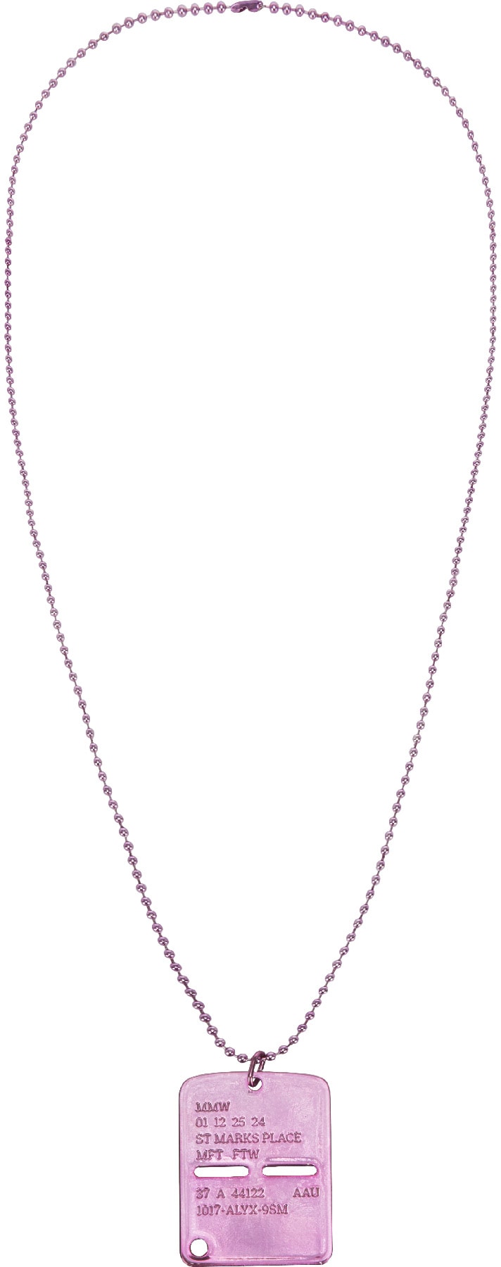 1017 ALYX 9SM: Pink Military Tag - 2