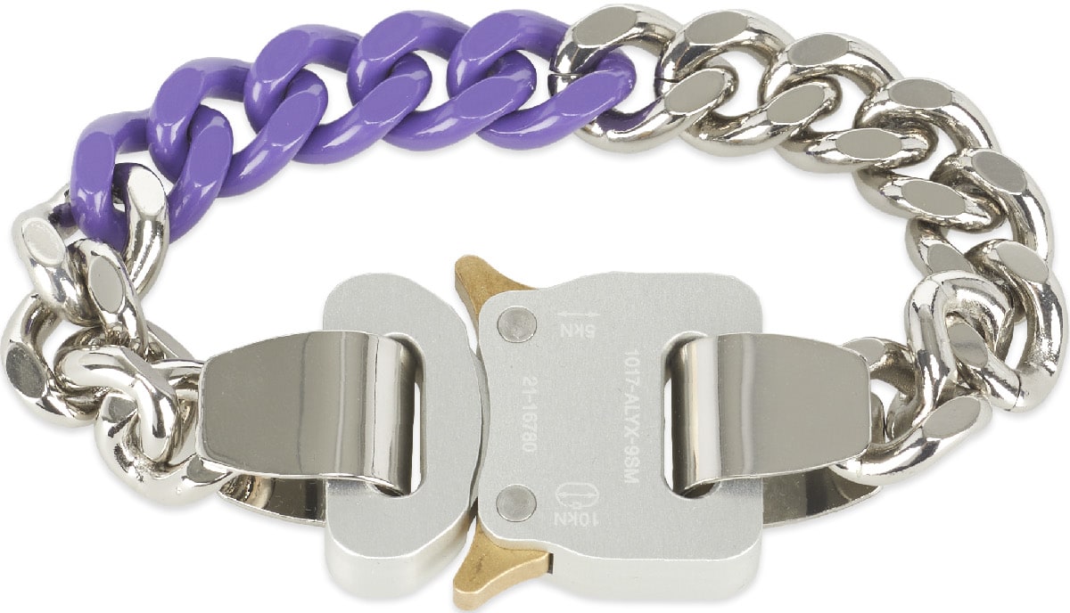 1017 ALYX 9SM: Argent Bracelet à Boucle Argent - 1