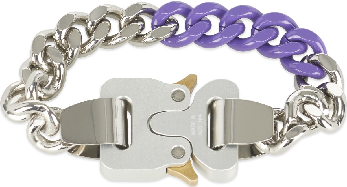 1017 ALYX 9SM: Silver Colored Link Buckle Bracelet - 2