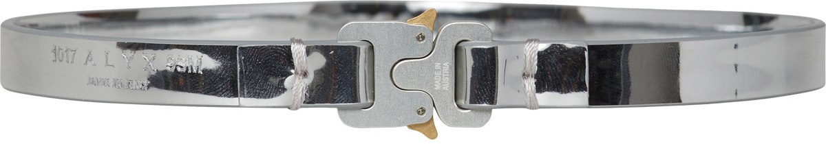 1017 ALYX 9SM: Argent Bracelet Micro Buckle Argent - 1