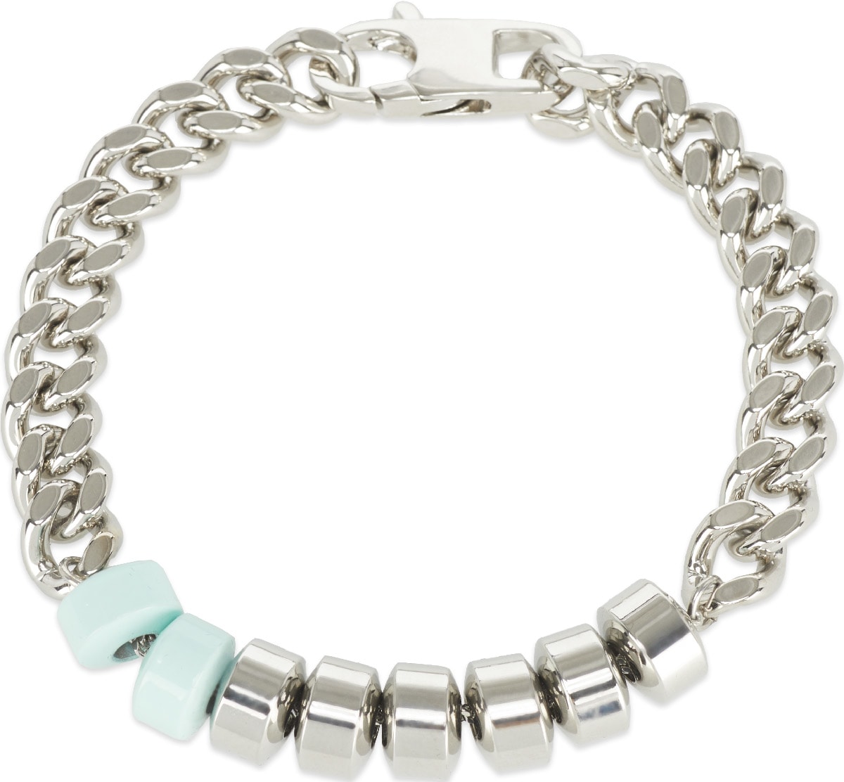 1017 ALYX 9SM: Argent Bracelet à Breloques Merge Argent - 2