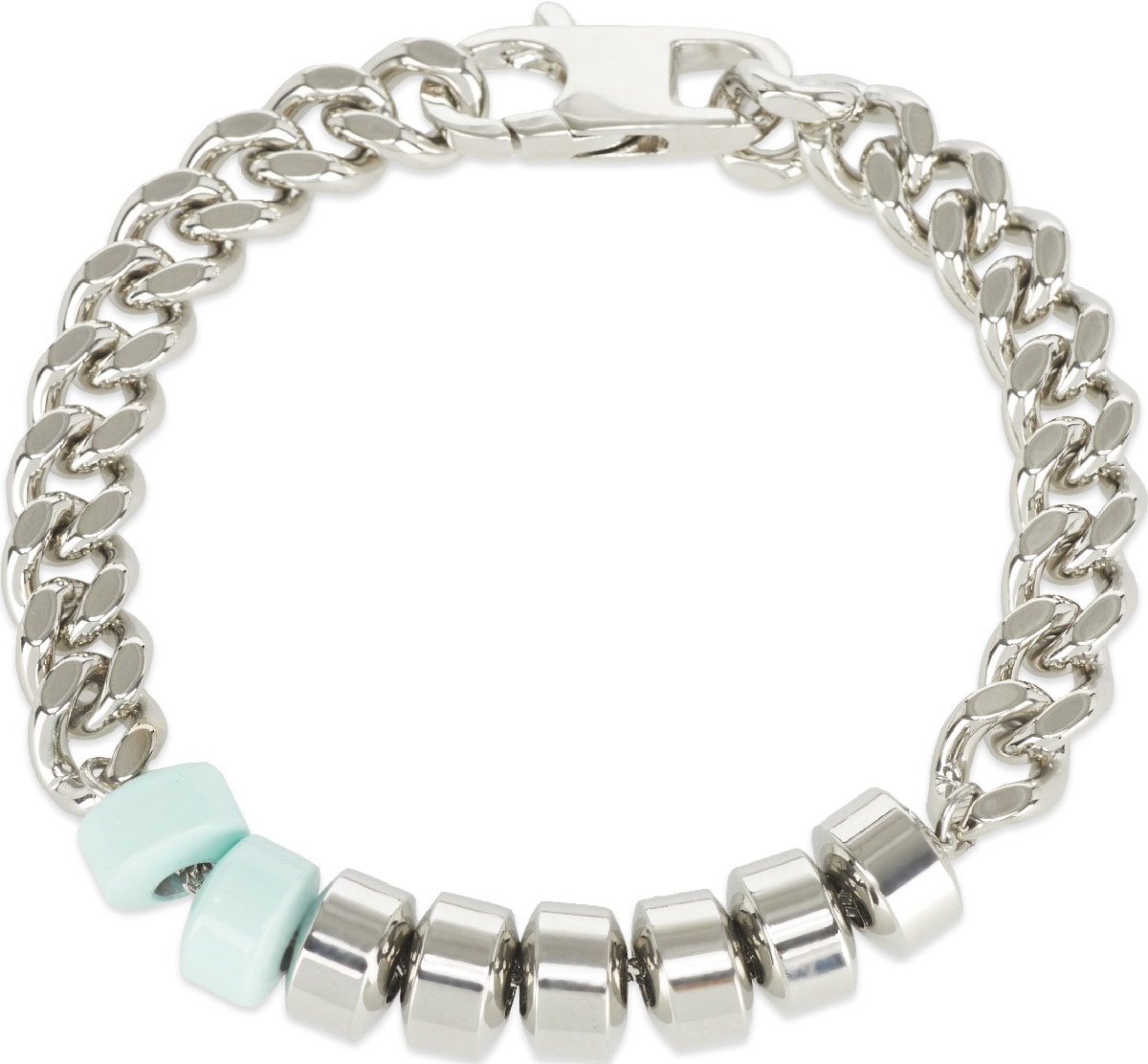 1017 ALYX 9SM: Silver Merge Candy Charm Bracelet - 2