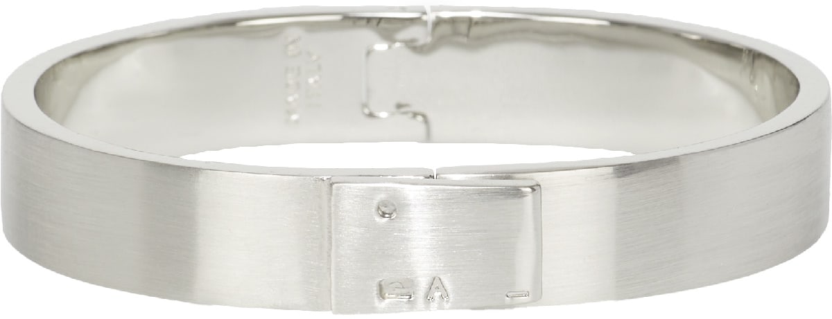 1017 ALYX 9SM: Argent Bracelet Lightercap Cuff Argent - 1
