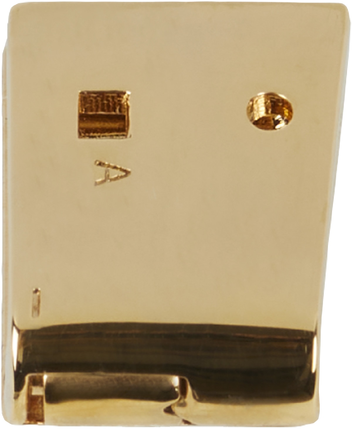 1017 ALYX 9SM: Gold Small Lightercap Earring - 1