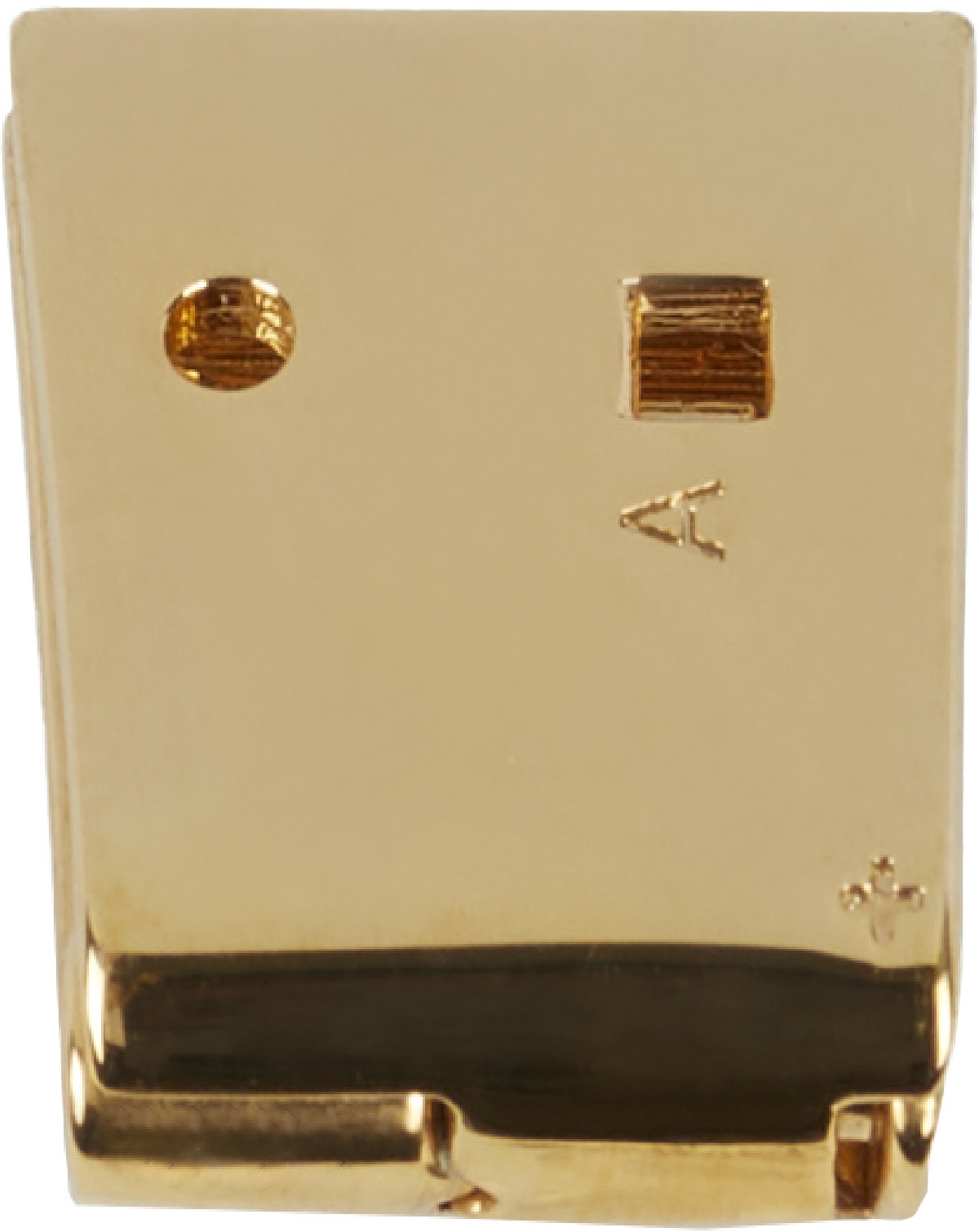 1017 ALYX 9SM: Gold Small Lightercap Earring - 2