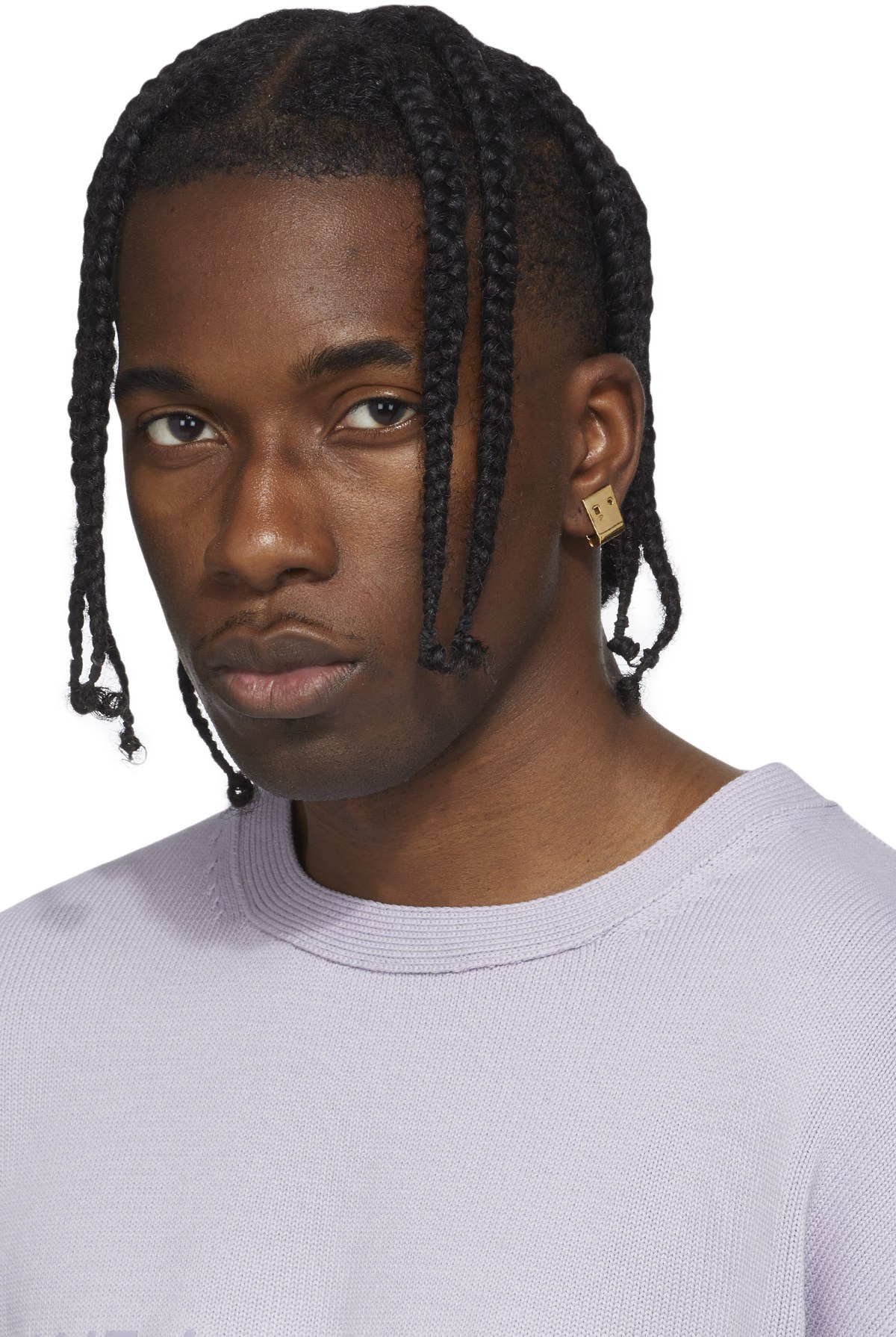 1017 ALYX 9SM: Gold Small Lightercap Earring - 3