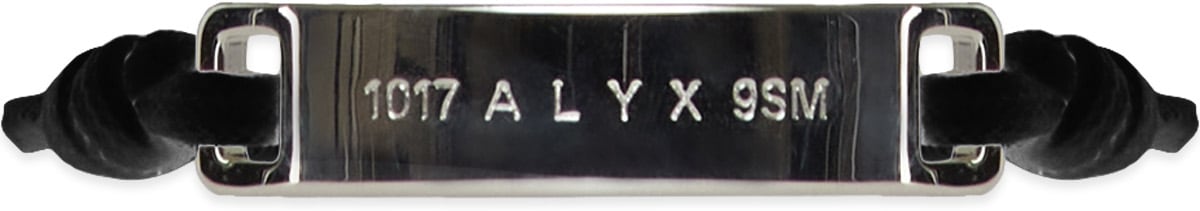 1017 ALYX 9SM: Black Band ID Bracelet - 1