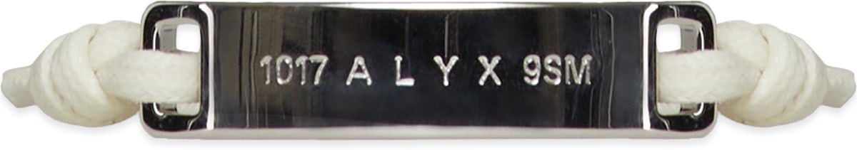 1017 ALYX 9SM: White Band ID Bracelet - 1