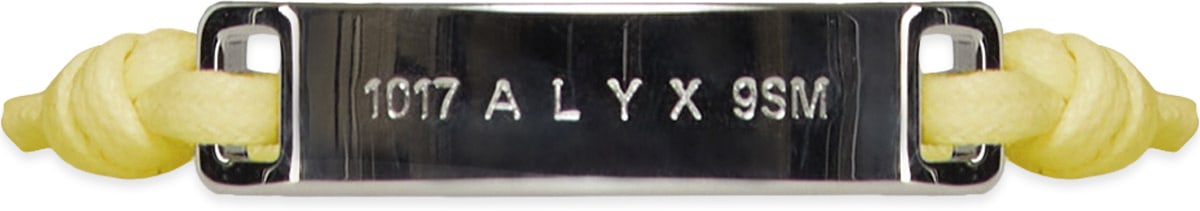 1017 ALYX 9SM: Yellow Band ID Bracelet - 1