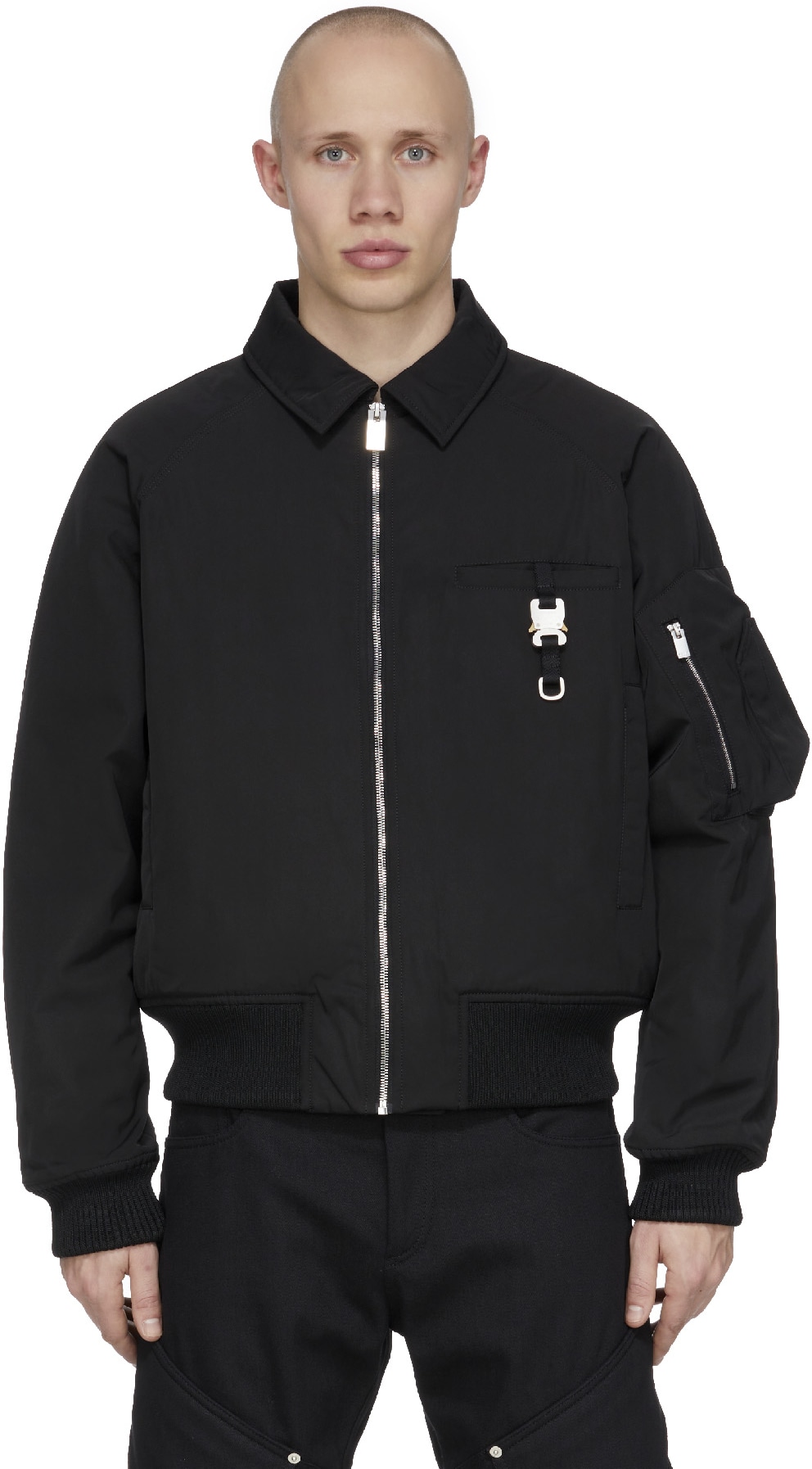 1017 ALYX 9SM: Noir Blouson Aviateur 1 Noir - 1