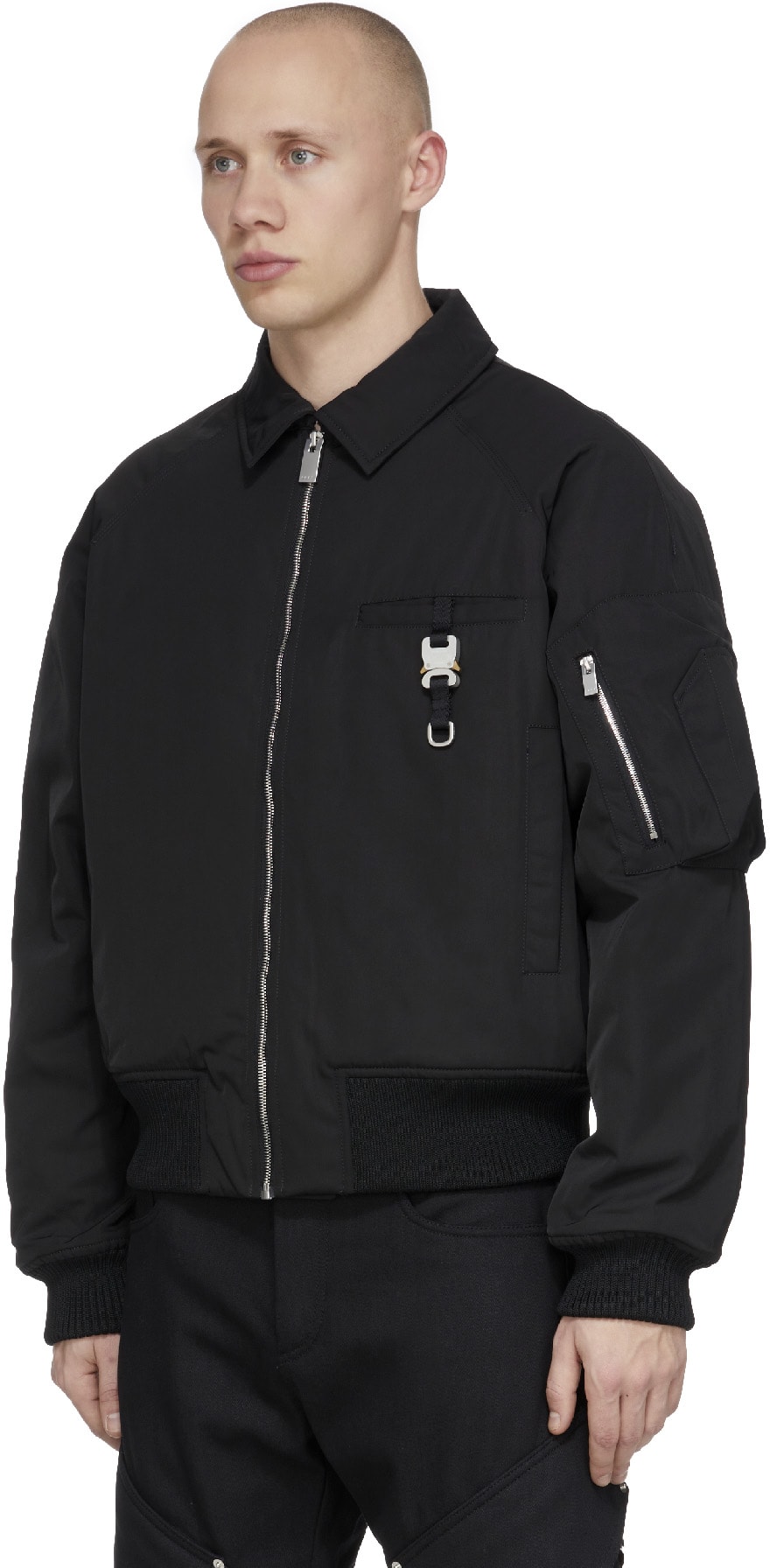 1017 ALYX 9SM: Noir Blouson Aviateur 1 Noir - 2