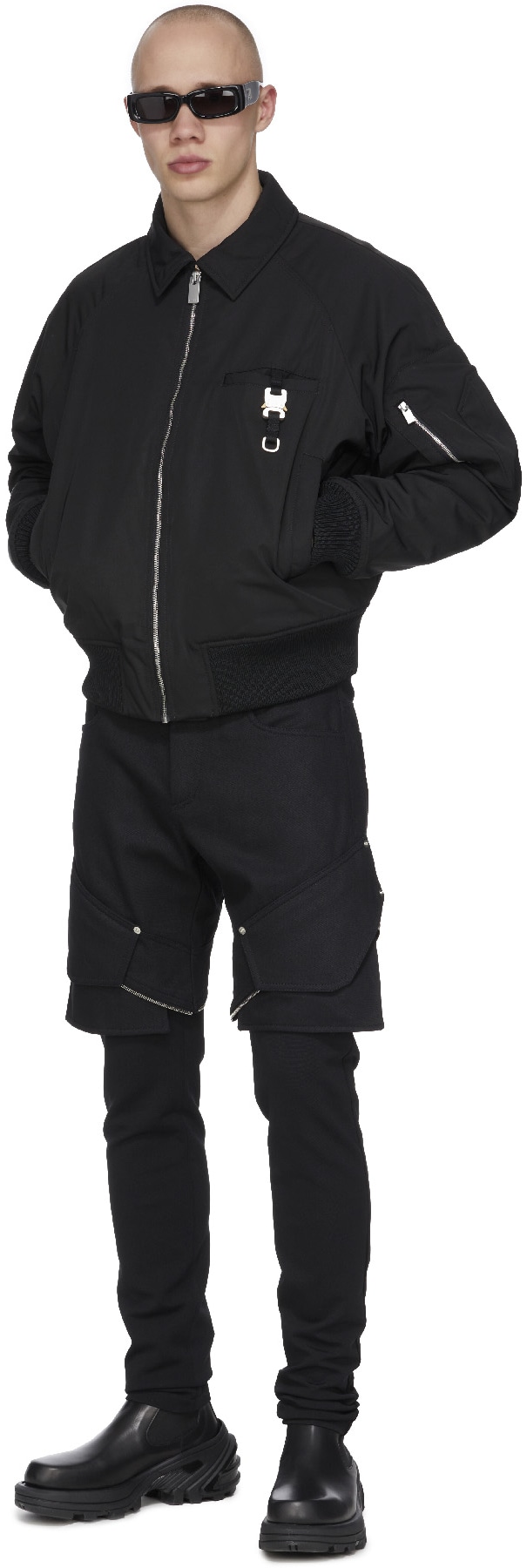 1017 ALYX 9SM: Noir Blouson Aviateur 1 Noir - 4