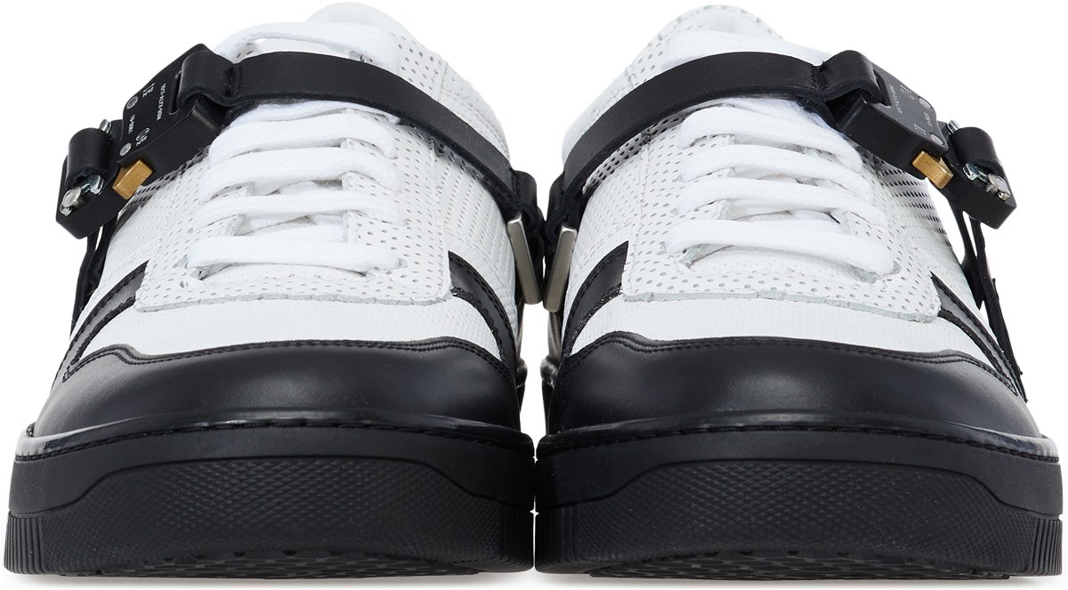 1017 ALYX 9SM: Blanc Baskets à Boucle Blanc - 3
