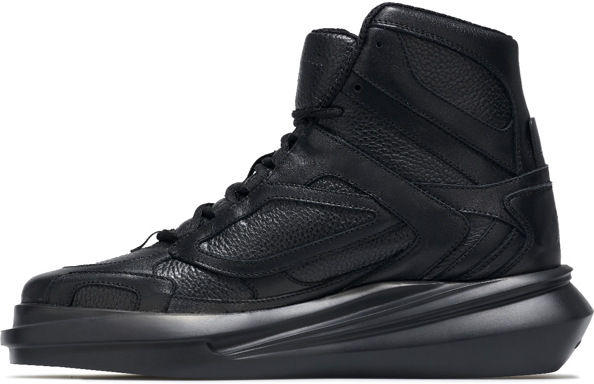 1017 ALYX 9SM: Black High Top Mono Hiking Sneakers - 2