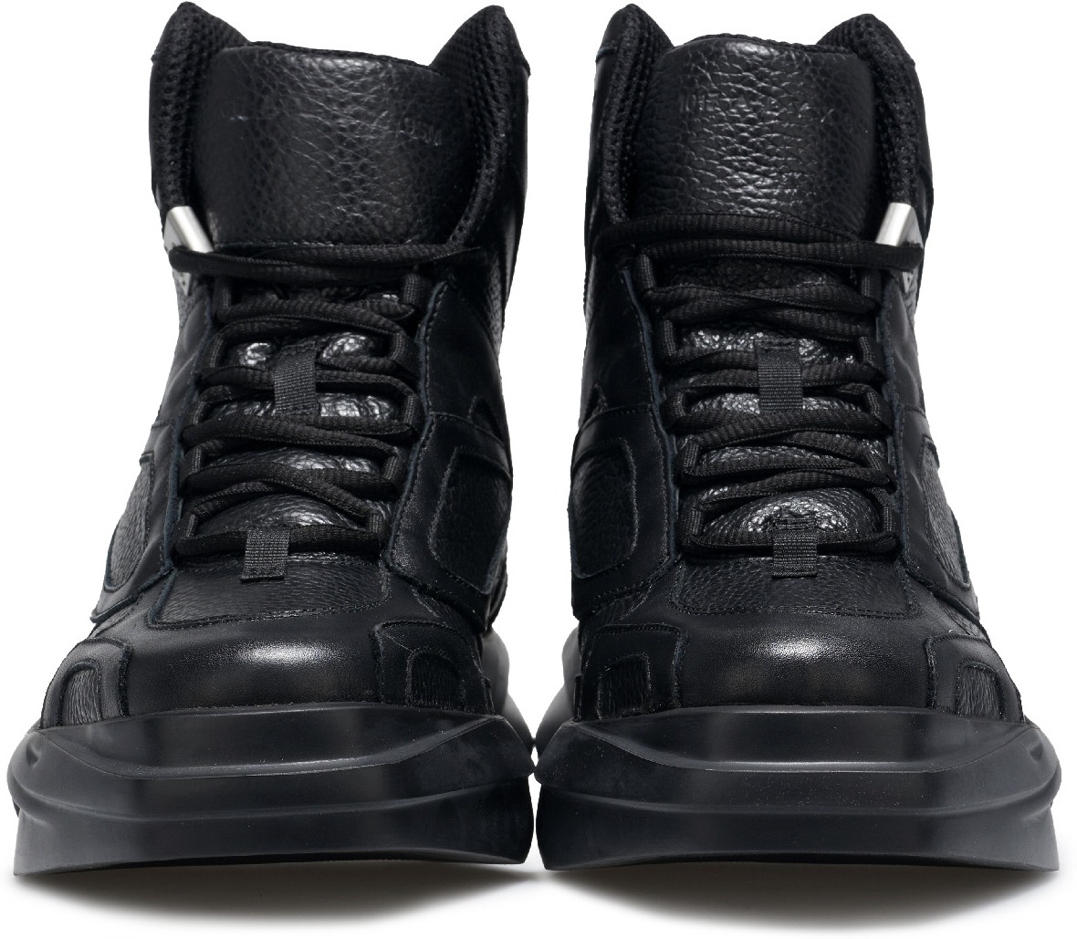 1017 ALYX 9SM: Black High Top Mono Hiking Sneakers - 3