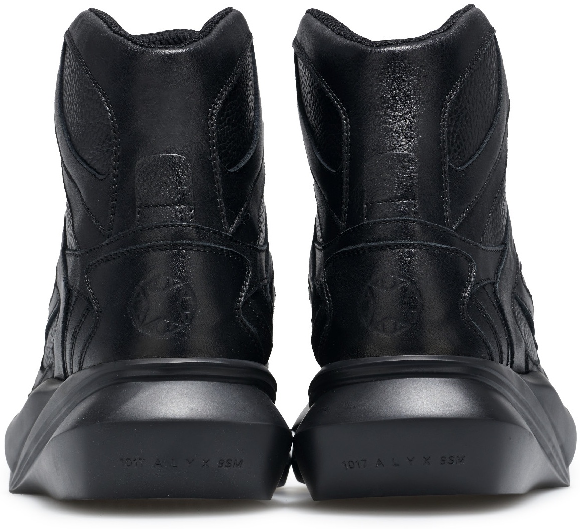 1017 ALYX 9SM: Noir Baskets Montantes Mono Hiking Noir - 5