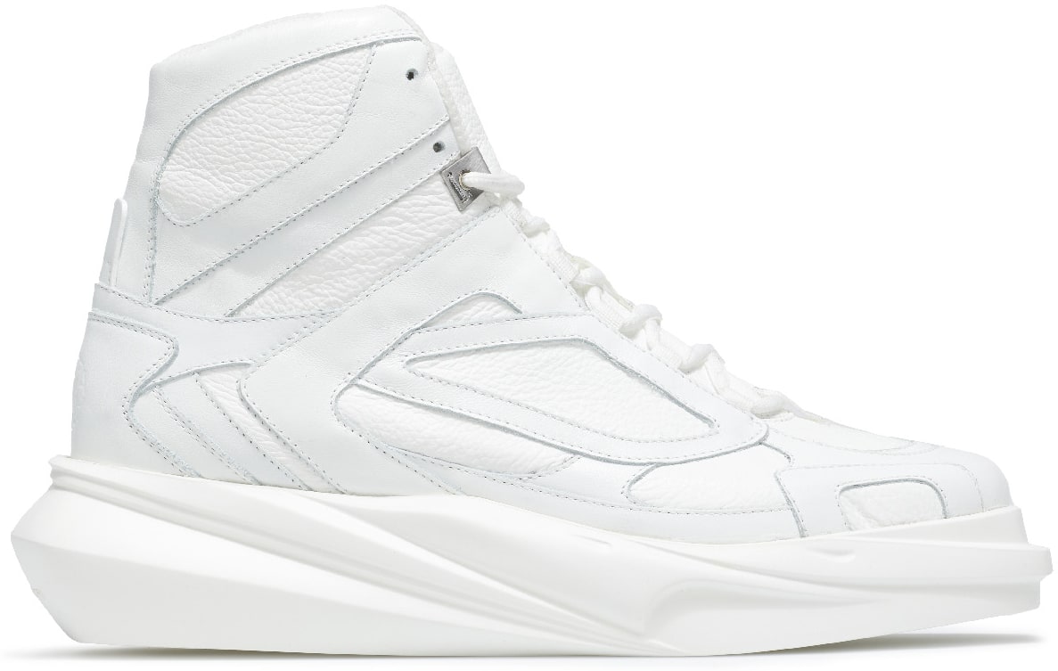 1017 ALYX 9SM: White High Top Mono Hiking Sneakers - 1