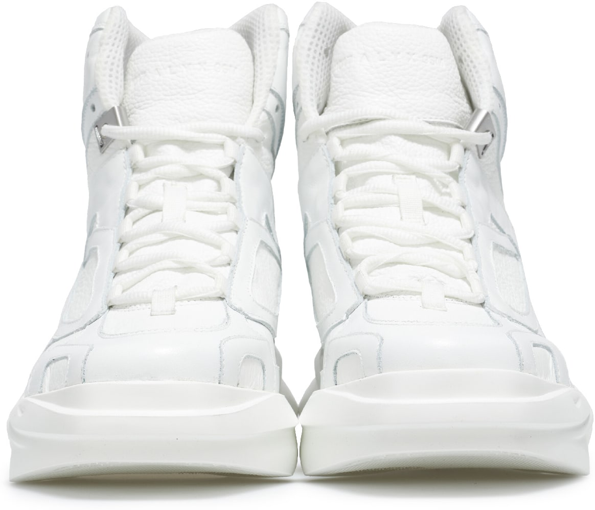 1017 ALYX 9SM: White High Top Mono Hiking Sneakers - 3